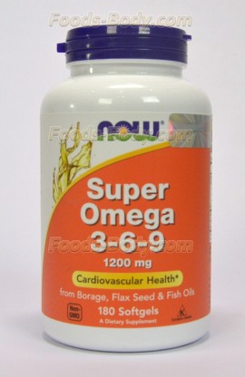 Super Omega 3-6-9 1200mg 180 Softgels
